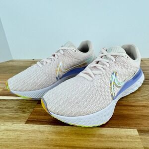 Nike React‎ Infinity Run Flyknit 3 Women's Running Shoes Pink Multi Size 6.5